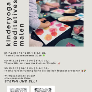 Kinderyoga -meditatives malen& Yoga 6-9 Jahre