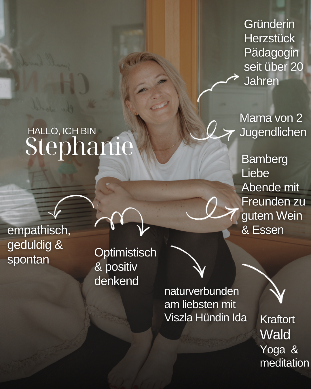 Weiß Neutral Elegant Modern Über Mich Instagram Post